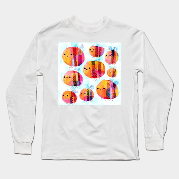 Bees Long Sleeve T-Shirt by Gareth Lucas